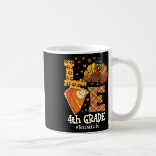 Thanksgiving Liefde 4e klas leraar Kalkoen Herfst Koffiemok
