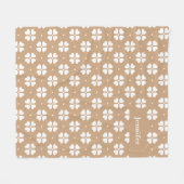 Thanksgiving Liefde Klaver Aangepaste naam Fleece Deken (Voorkant (Horizontaal))