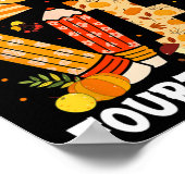 Thanksgiving liefde vierde leerkracht Turkije Autu Poster (Hoek)