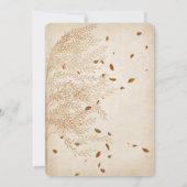 Thanksgiving lijst nagebladerte kaart (Achterkant)