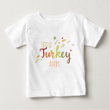 Thanksgiving Little Turkey personalizable name