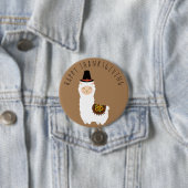 Thanksgiving Llama Ronde Button 7,6 Cm (In situ)