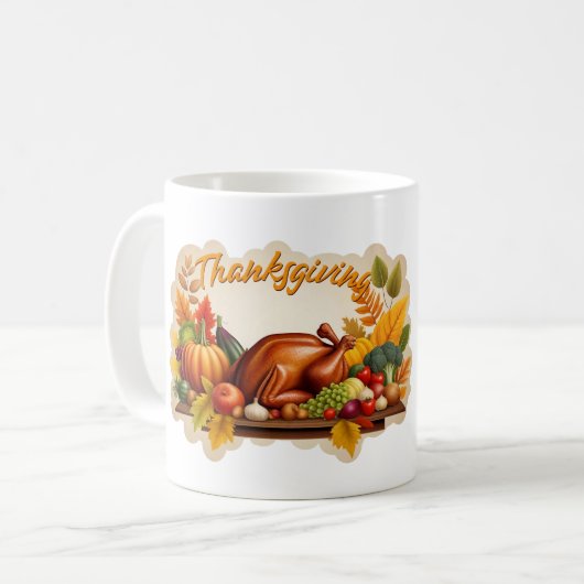 Thanksgiving logo koffiemok (Voorkant links)