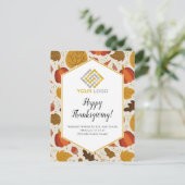 Thanksgiving Logo Postkaart (Staand voorkant)