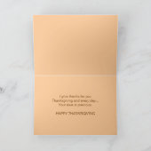 Thanksgiving Love Kaart (Binnen)