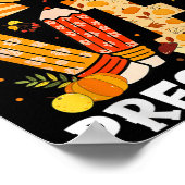 Thanksgiving Love Preschool Teacher Turkey Autumn  Poster (Hoek)