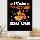 Thanksgiving maak Thanksgiving weer geweldig Poster (Keuken)