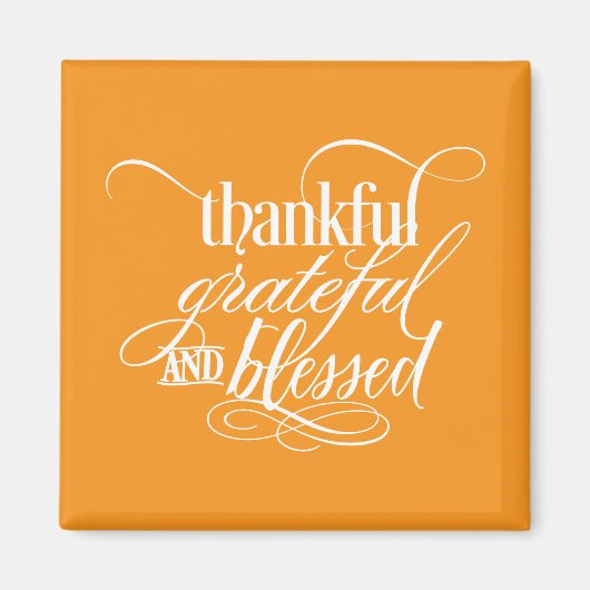 Thanksgiving-magneet magneet (Voorkant)