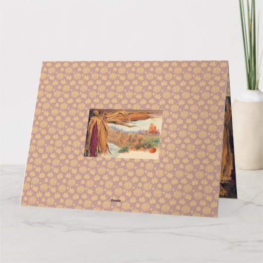 Thanksgiving maisoren kaart (Achterkant)