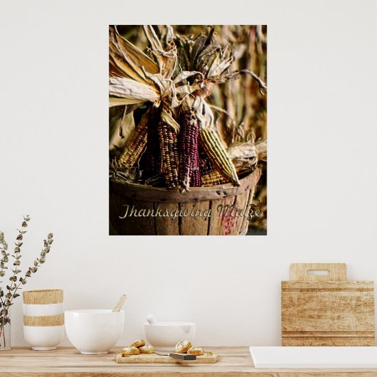Thanksgiving Maize Poster (Keuken)