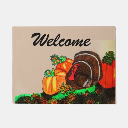 THANKSGIVING MAJESTISCHE TURKIJE DEURMAT (Voorkant)