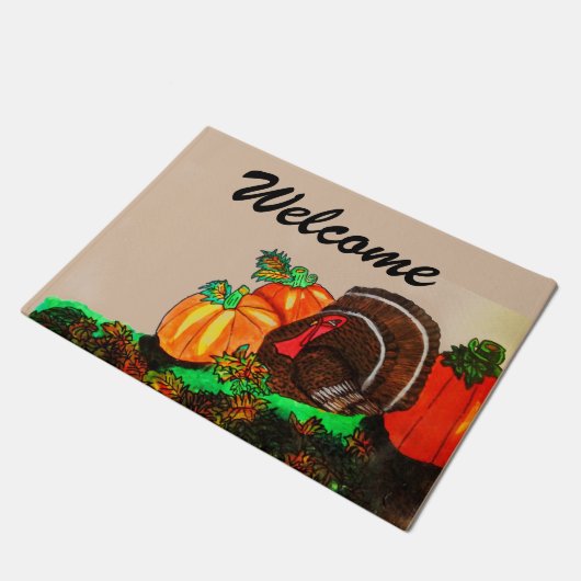 THANKSGIVING MAJESTISCHE TURKIJE DEURMAT (Schuin)