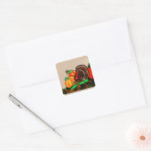 THANKSGIVING MAJESTISCHE TURKIJE VIERKANTE STICKER (Envelop)