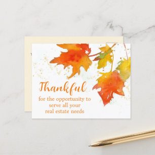 Thanksgiving makelaar in onroerend goed Home Verko Briefkaart