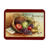 Thanksgiving mand van fruit Magneet (Horizontaal)