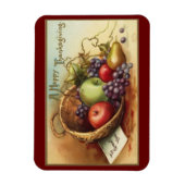  Thanksgiving mand van fruit Magneet (Verticaal)