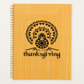 Thanksgiving Mandala Turkije Boho Folk Art Planner (Voorkant)