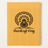Thanksgiving Mandala Turkije Boho Folk Art Planner (Achterkant)
