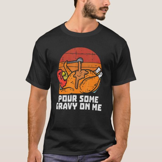 Thanksgiving Mannen van Turkije die mij een beetje T-shirt (Voorkant)