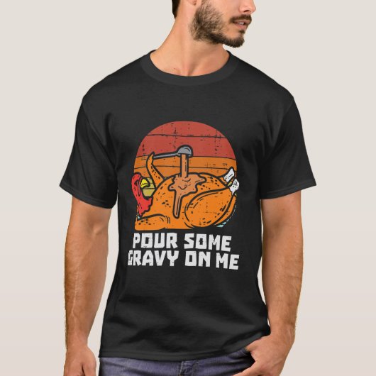 Thanksgiving Mannen voor Turkije T-shirt (Voorkant)