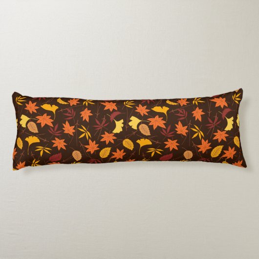 Thanksgiving Maple Fall Pattern Body Pillow Lichaamskussen (Achterkant)