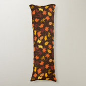 Thanksgiving Maple Fall Pattern Body Pillow Lichaamskussen (Voorkant Verticaal)