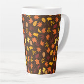Thanksgiving Maple Fall Pattern Latte Mok (Rechterhoek)
