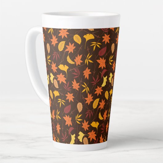 Thanksgiving Maple Fall Pattern Latte Mok (Linkerhoek)