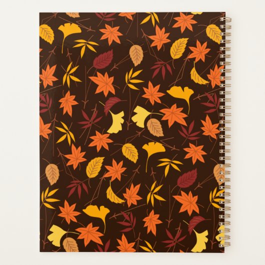 Thanksgiving Maple Fall Pattern Planner (Achterkant)