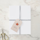 Thanksgiving Maple Leaf Cadeaubijslab Cadeaulabel (Met Touw)