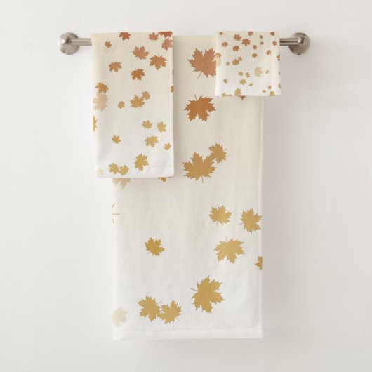 Thanksgiving Maple Leaves Bad Handdoek (Insitu)