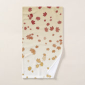 Thanksgiving Maple Leaves Bad Handdoek (Handdoek)