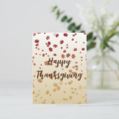 Thanksgiving Maple Leaves Briefkaart (Staand voorkant)