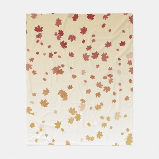 Thanksgiving Maple Leaves Fleece Deken (Voorkant)