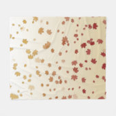 Thanksgiving Maple Leaves Fleece Deken (Voorkant (Horizontaal))