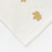 Thanksgiving Maple Leaves Fleece Deken (Hoek)