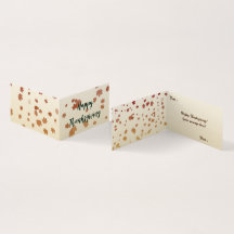 Thanksgiving Maple Leaves Folded Card