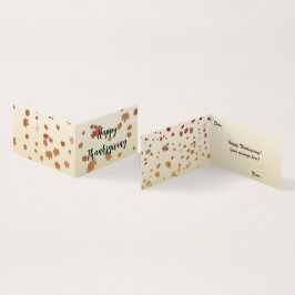 Thanksgiving Maple Leaves Folded Card Kaart