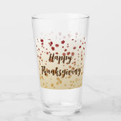 Thanksgiving Maple Leaves Glas (Voorkant)