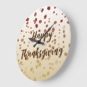 Thanksgiving Maple Leaves Grote Klok (Hoek)