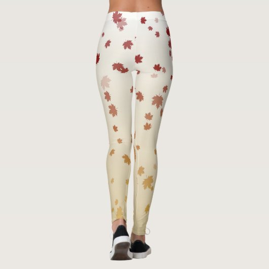 Thanksgiving Maple Leaves Leggings (Achterkant)