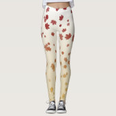 Thanksgiving Maple Leaves Leggings (Voorkant)