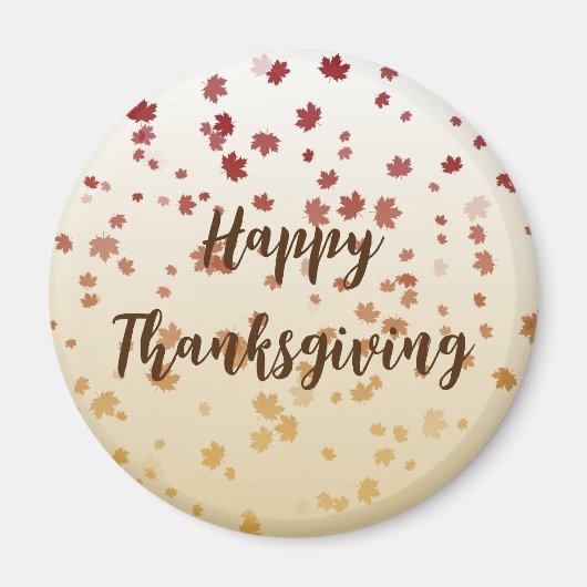 Thanksgiving Maple Leaves Magneet (Voorkant)