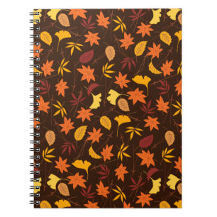 Thanksgiving Maple Leaves Pattern Notitieboek