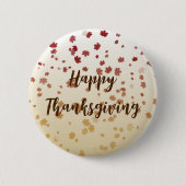 Thanksgiving Maple Leaves Ronde Button 5,7 Cm (Voorkant)