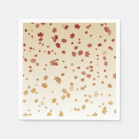 Thanksgiving Maple Leaves Servet (Voorkant)