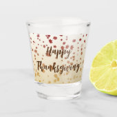 Thanksgiving Maple Leaves Shot Glas (Voorkant)