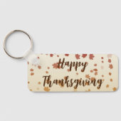 Thanksgiving Maple Leaves Sleutelhanger (Achterkant)