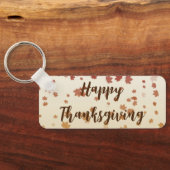 Thanksgiving Maple Leaves Sleutelhanger (Achterkant)