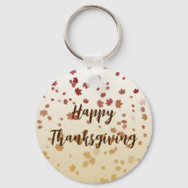 Thanksgiving Maple Leaves Sleutelhanger